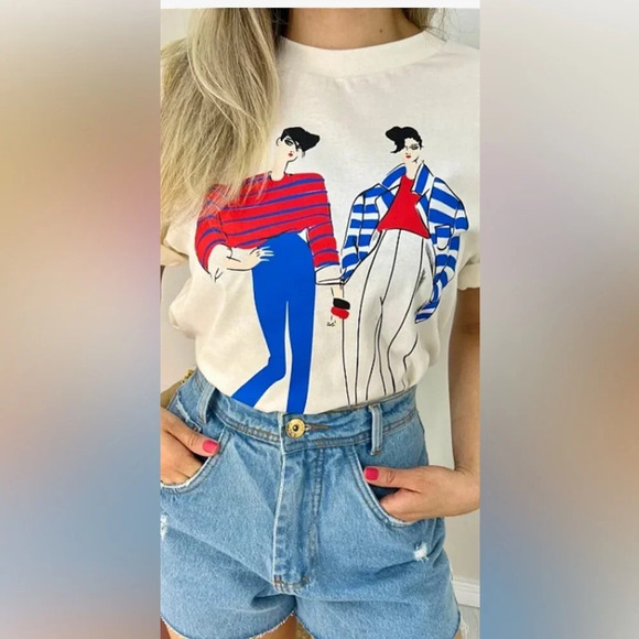 Zara Tops - Zara logo short sleeve white shirt size medium new with out tag